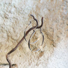 Lightweight hoop earrings - Titanium earwires - Boho hand hammered - Rustic diamond stamped unique hoops - Hypoallergenic - Madebyjenwren