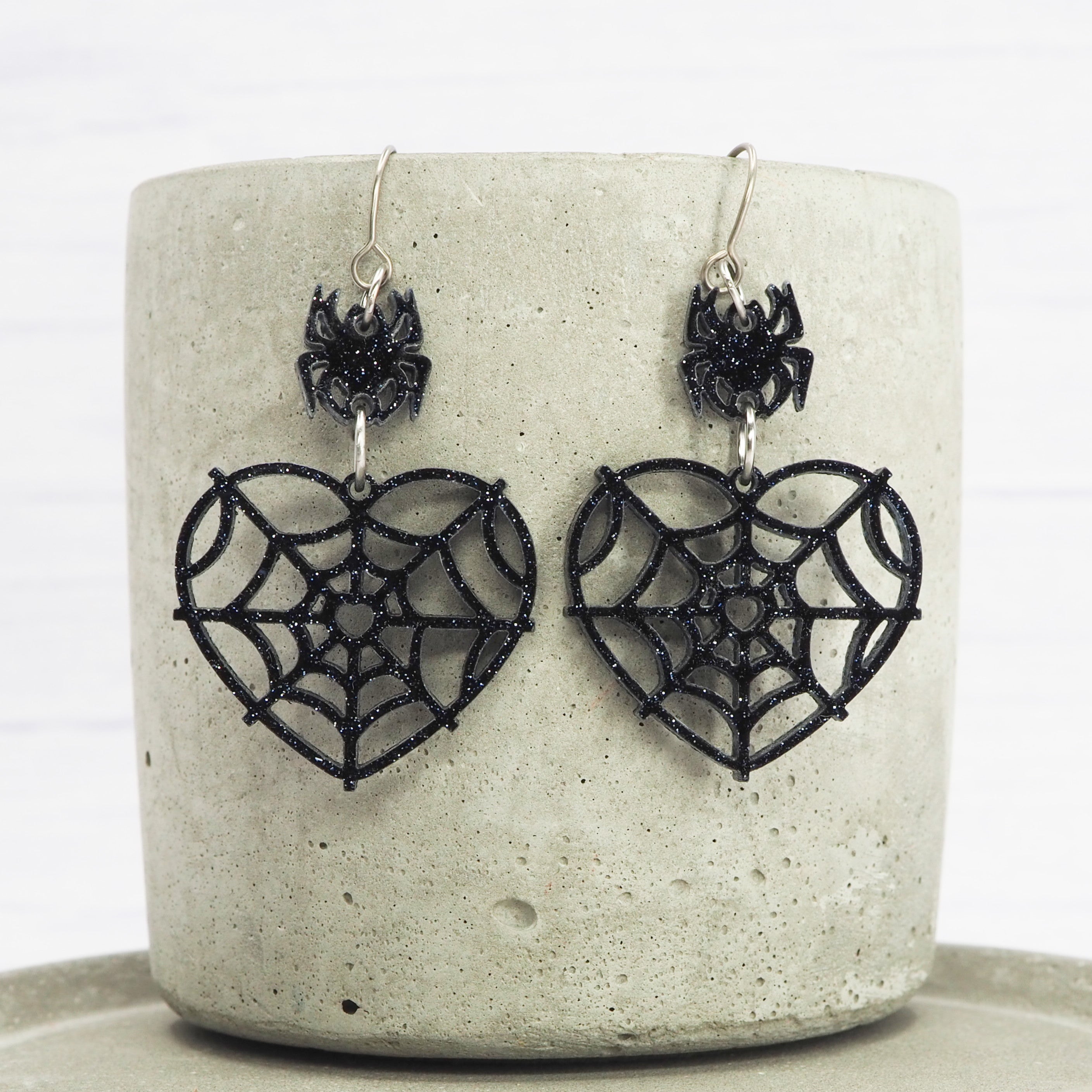 Spider deals dangle earrings